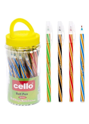 Ручка кулькова/масляна /CL268/ "Спираль" синя, в банці, мкіс (50/1500) Cello (370597309)