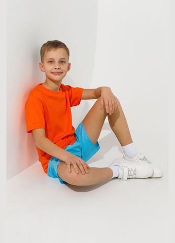 Помаранчева літня футболка однотонна унісекс 3254062 158 см shop (2000991017405) ALG