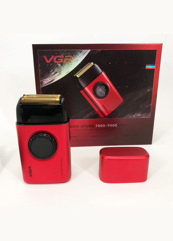 Машинка для стрижки бороды с аккумулятором VGR V-378 RED, LF-948 Профессиональная электробритва No Brand (351486055)