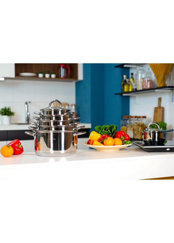 Набор посуды Hagen 12 ковш 1.15 л + 5 кастрюль (1.9л – 6.1л) (RG-6005) Ringel (365275051)