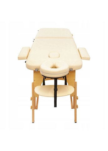 Масажний стіл складний Massage Table Wood W60 Beige (P-5907739318350) 4FIZJO (304252664)
