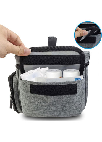 Аптечка, Якісна сумка-органайзер для медикаментів Велика Сіра ( код: IBH052S ) Profi Care (331902225)