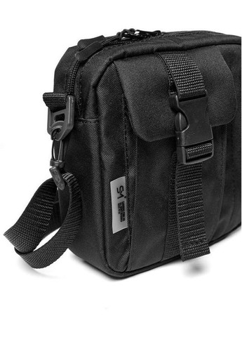 Сумка планшет через плече чоловіча для телефону та документів екошкіра маленька Чорний 36554 Sambag (361660269)