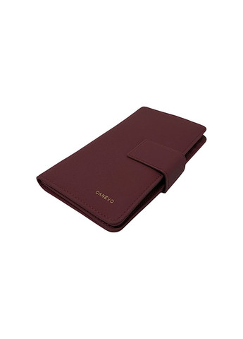 Женский кошелек из эко-кожи J-0826 бордовий 19 x 10 x 2,5 Canevo (367263484)