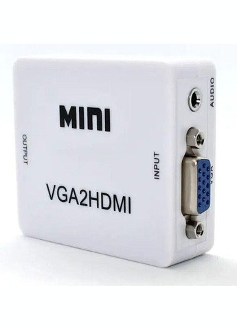 Конвертор для передачі відео і аудіо сигналу / Mini VGA2HDMI / Білий X-level (335258153)