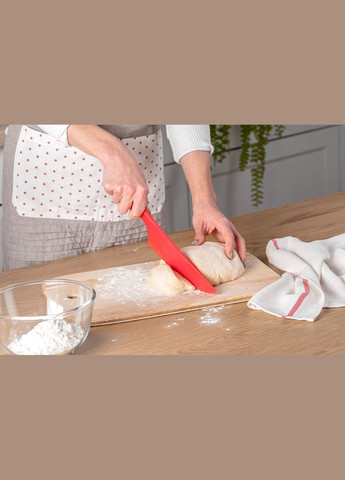 Комплект килимок силіконовий для розкочування тіста, випікання та заморожування напівфабрикатів 81х61 см і ніж Червоний A-Plus (300101232)