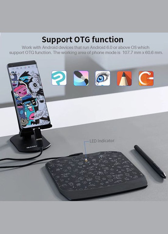 Графічний планшет s830 для малювання Gaomon (300577467)