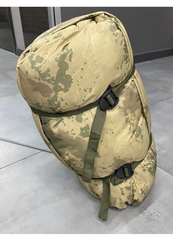 Тактичний спальний мішок 190 х 70 см до -15 з поліестеру та силіконового міфлону односпальний No Brand (361669560)