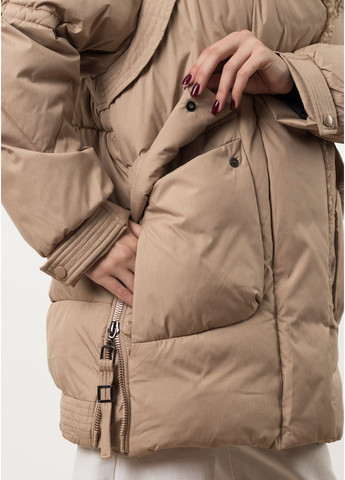 Темно-золотистий зимній Пуховик Mishele