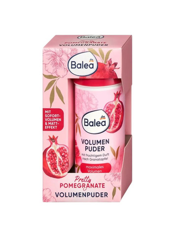Пудра для объема Volume Pretty Pomegranate с ароматом граната 10 г Balea (368293620)