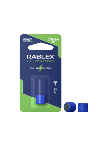 Батарейка Литиевая 3V CR1/3N blister card 1шт Rablex (361970693)