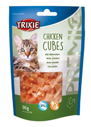 Ласощі для кішок 42706 Premio Chicken Cubes курячі кубики 50 г (4011905427065) Trixie (268025099)