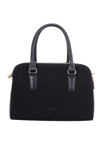 Сумка жіноча з натуральної замші чорна (Д/Ш/В) 26х12х18 (см) Karya (362732742)