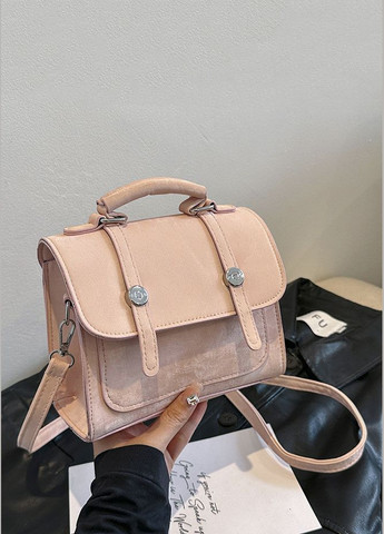 Жіноча сумка 9648 крос-боді рожева No Brand (303323099)