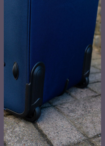 Чемодан тканевый 6802 размер М средний на 2 колесах, цвет черный Wings 6802/2 (326052115)