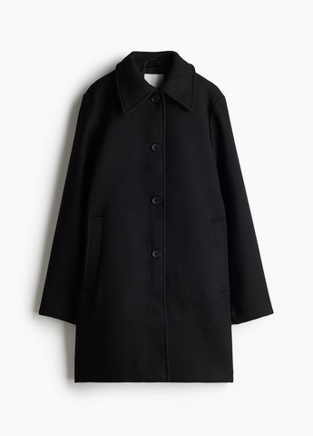 Черное демисезонное Пальто укороченное H&M