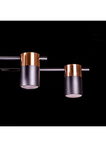 Стельова люстра на 6 лампочок 3321/6/BK+Bro No Brand (352230225)