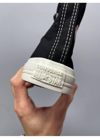 Чорні Осінні кеди чоловічі converse comme des garçons play x v2 конверс No Brand