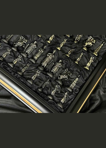 Набор подарочных шахмат в кейсе Запорожская Сечь 43,3х43,3 см фигурки из бронзы 356123 NB Art (317566699)