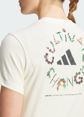 Бежева всесезон футболка earth day graphic adidas