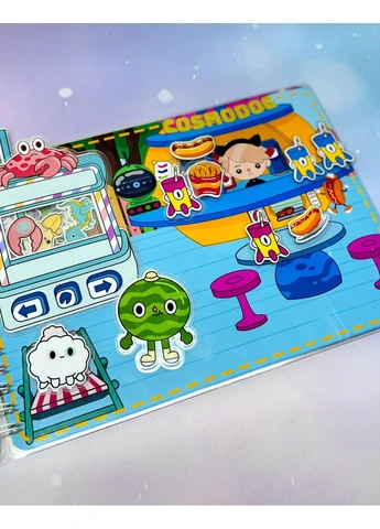Літо в Тока бока гра на липучках альбом книжка toca boca avatar world No Brand (391118317)