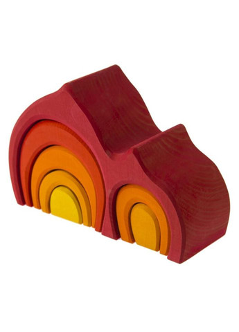 Конструктор дерев'яний Габлі червоний (523020) NIC (281426003)