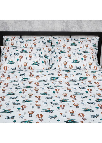 Комплект постельного белья Бязь Gold Люкс «» Полуторный Евро 160х220 наволочки 4х50х70 (MS-820006183) Moon&Star Cloud Adventures (356115729)