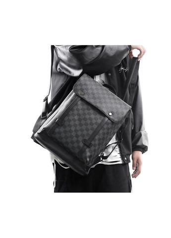 Мужской городской рюкзак в клетку из экокожи рюкзак для повседневного использования городской рюкзак ProDobro (363260181)