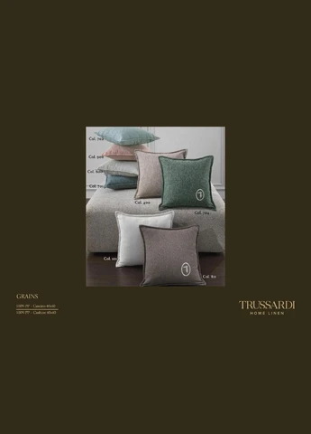 Подушка, арт. 2000676, Grains, col. 702 turchese, 40*40 см Trussardi (347766014)