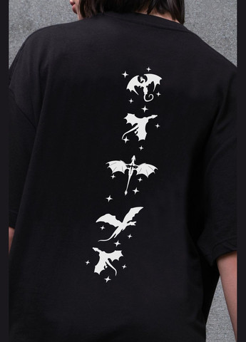 Жіноча Оверсайз Футболка З Принтом Четверте Крило Without - (346084701)