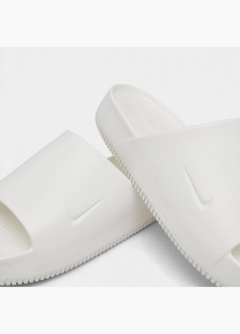 Белые мужские тапочки calm slide sandals white fd4116-100 Nike
