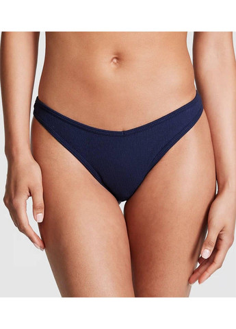 Трусики-стрінги жіночі PINK темно-сині XS Victoria's Secret (316659400)