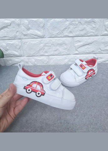 Білі стильні кеди для хлопчика Apawwa