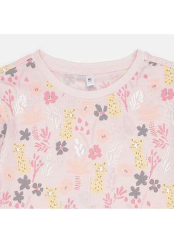 Розовая всесезон пижама (футболка, шорты) C&A