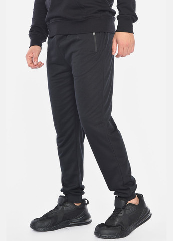 Черные спортивные демисезонные зауженные брюки Let's Shop