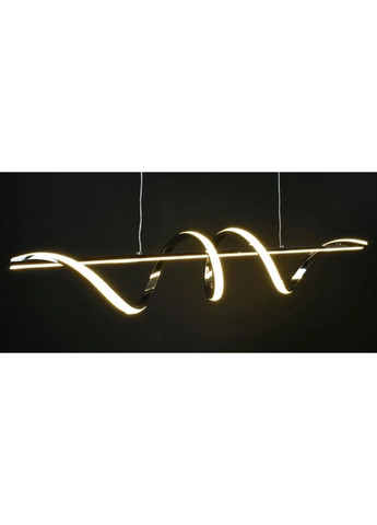 Люстра светодиодная подвесная LED светильник для квартиры на потолок лэд 27428 Хром 30-100х20х120 см. Sunnysky (324396088)