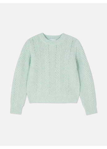 Мятный джемпер зима,мятный-серебристый, Primark
