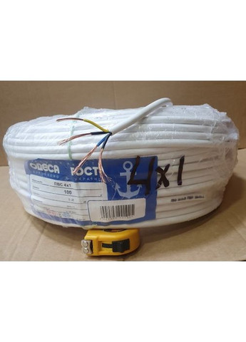 Кабель (провод) ПВС 4х1 Одесса ГОСТ (кратно 5м) Каблекс Україна (362603435)