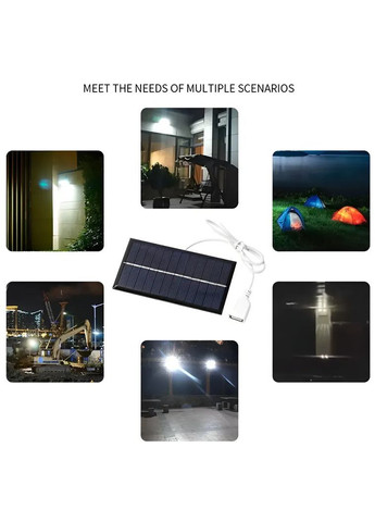 Портативная светодиодная аккумуляторная лампочка CL 028 с солнечной панелью Cclamp (363840925)