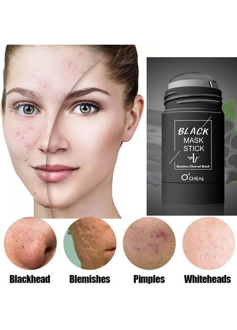 Маска стик для глубокого очищения и сужения пор лица O'CHEAL BAMBOO CHARCOAL с органической глиной, 40 г No Brand (308390410)
