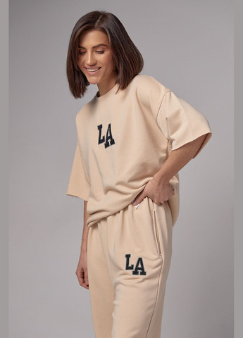 Женский спортивный костюм с вышивкой LA Lurex (284116494)