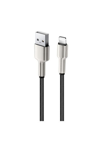 Кабель Colorway USB 2.0 AM to Lightning 1.0m head metal black (268147380)