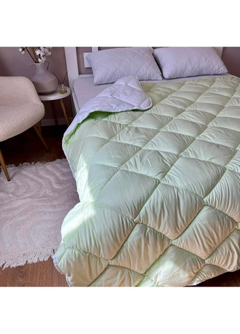 Одеяло евро стеганное зимнее из бамбукового волокна Bamboo 21456 200х215 см салатовое Leri Max (365688994)