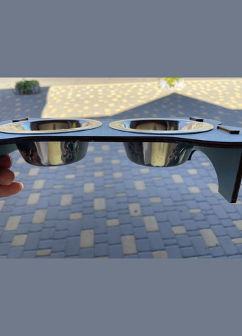 Металічні тарілки на деревʼяній підставці, Індія-Україна, 2в1 No Brand (350354731)