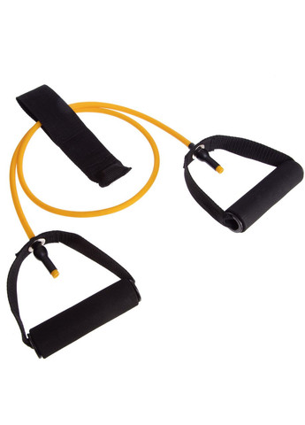 Еспандер трубчастий з ручками з дверним фіксатором 4LB (латекс, d-8x6мм, l-120см, жовтий) (FI-2659-Y) SP-Sport (354703695)