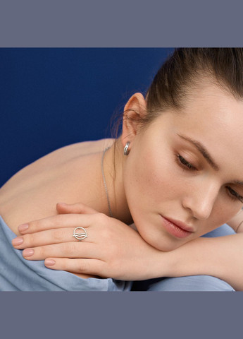 Серьги Плавность линий Minimal (338795056)