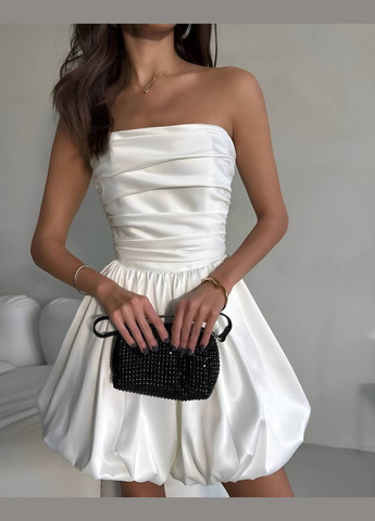 Молочное платье Garna однотонное