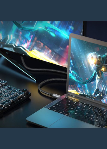 Кабель USB Type-C до USB Type-C / Провід шнур юсб тайп сі на юсб тайп сі для швидкої зарядки та передачі даних 1м Hoco (356102694)