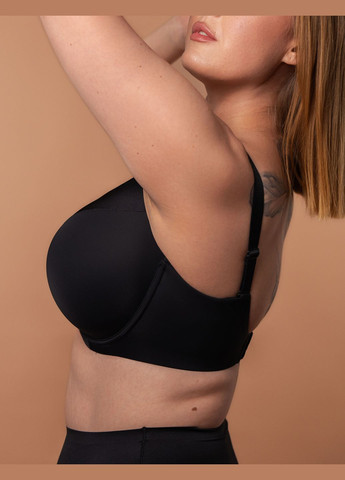 Чорний бюстгальтер slz24201248 чорний Brabrabra з кісточками