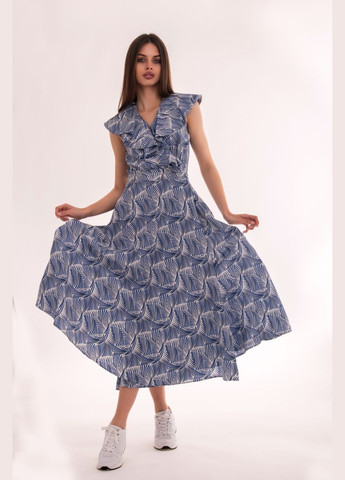 Синя святковий, повсякденний, коктейльна, вечірня сукня "fantastic freedom" No Brand